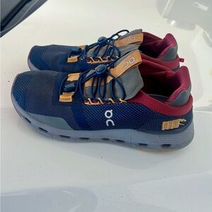 Unisex On Running CloudNova Athletic Shoes - Navy, Burgundy, and Mustard